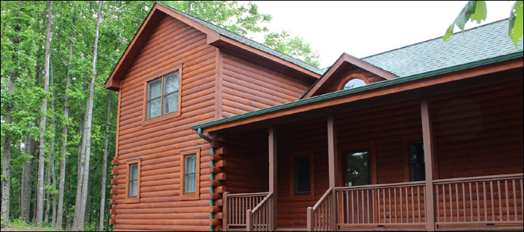 Log Home Staining in Greenville County,  South Carolina
